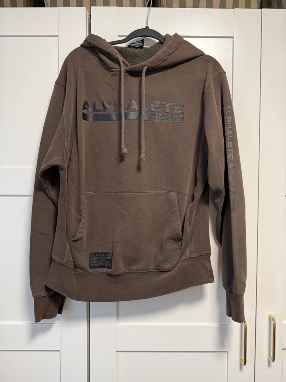 Alphalete Men's Chocolate Brown Pullover Hoodie